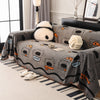 Cute Chenille Couch Cover Throw, Cartoon Soft Washable Sofa Cover for Sectional Sofas - Gray / 180x130cm (70" x 51")