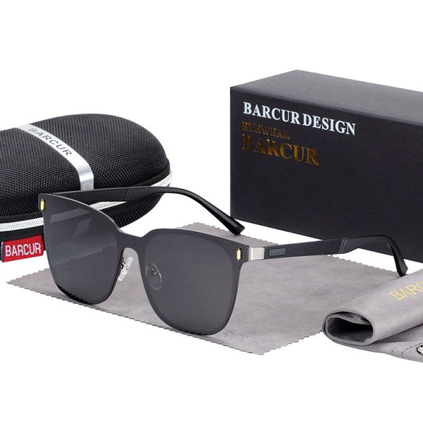 New Luxury Elegent Polarized Square Sunglasses Temples Sun Glasses for Men and Women With UV400 Protection