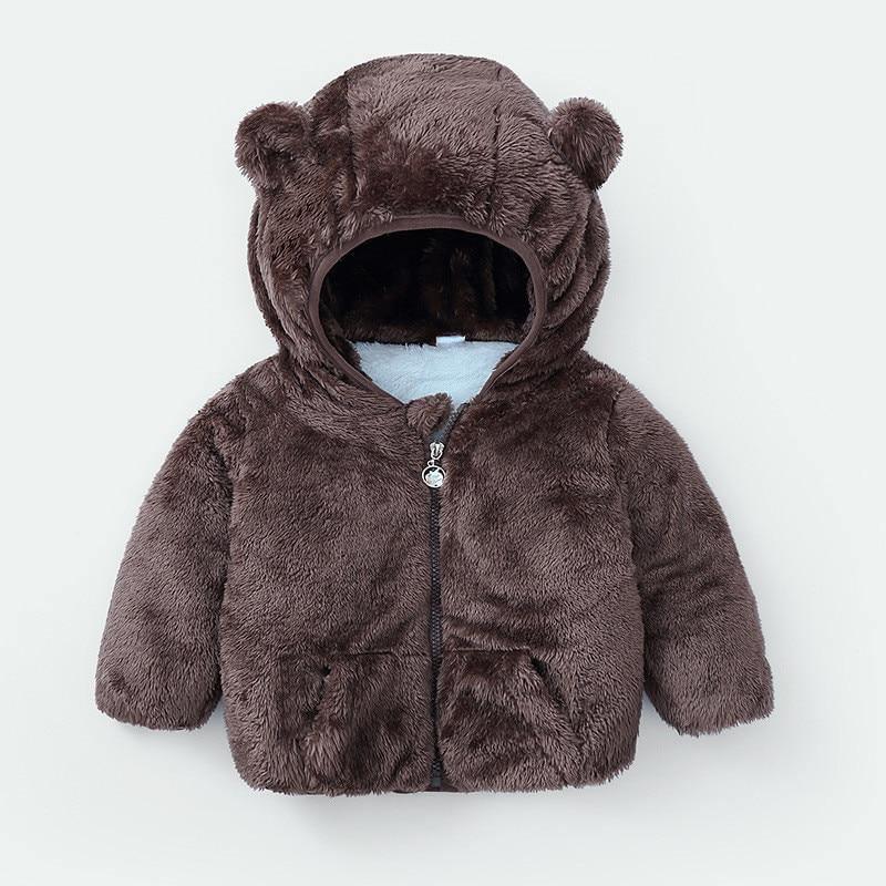 Shiny Toddler Baby Warm Hooded Coat Winter Outerwear Infant Clothes Cute Jacket Baby Clothes For Girls