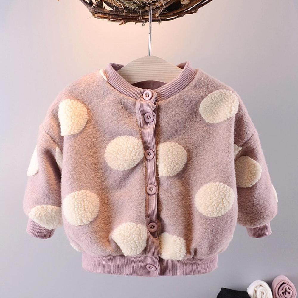 Modern Newborn Baby Girl Clothes Long Sleeve Fleece Cashmere Coat for Toddler Girls Sweaters In Modern Style