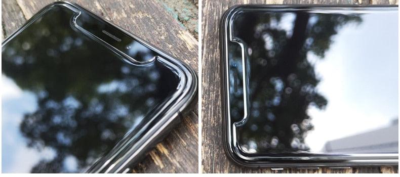 2PCS Super Big Arc Glass For iPhone 5S 12 Pro Max Mini 7 8 Plus SE 2022 Screen Protector Premium Oleophobic Coating Tempered glass Screen Protector, Premium Tempered Glass Easy Installation Frame Case-Friendly Tempered Glass Protector