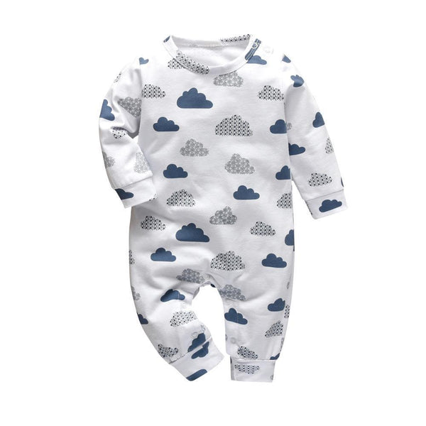 Newborn Baby Rompers Pajama Cotton Cute Letter I Love Daddy and Mummy Long Sleeve rompers Clothes For Baby Kids