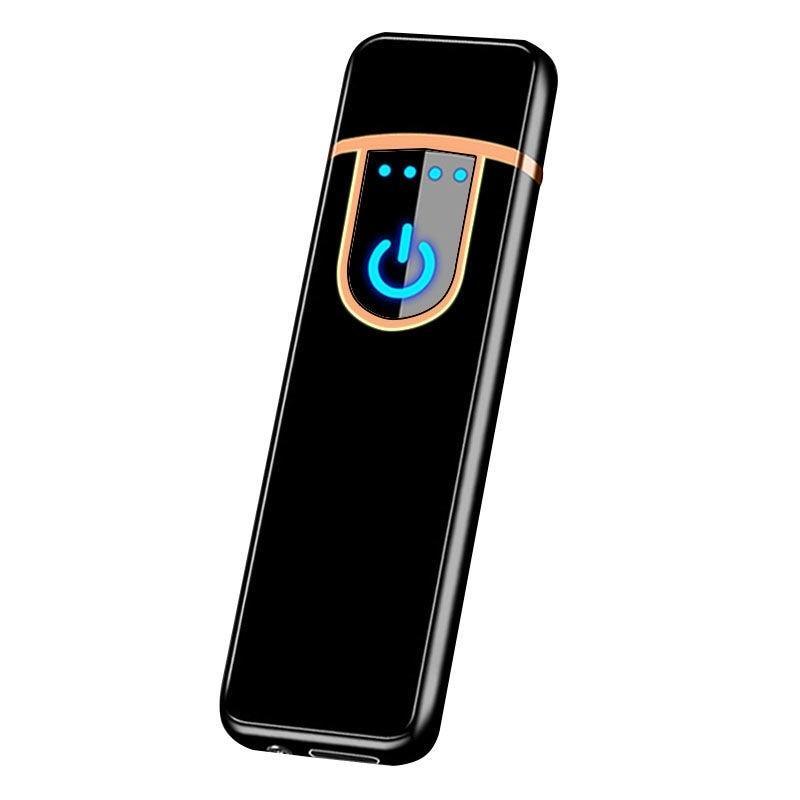 Luxury Modern New Personality USB Cigarette Lighter Fingerprint Induction Electronic Lighter Rechargeable