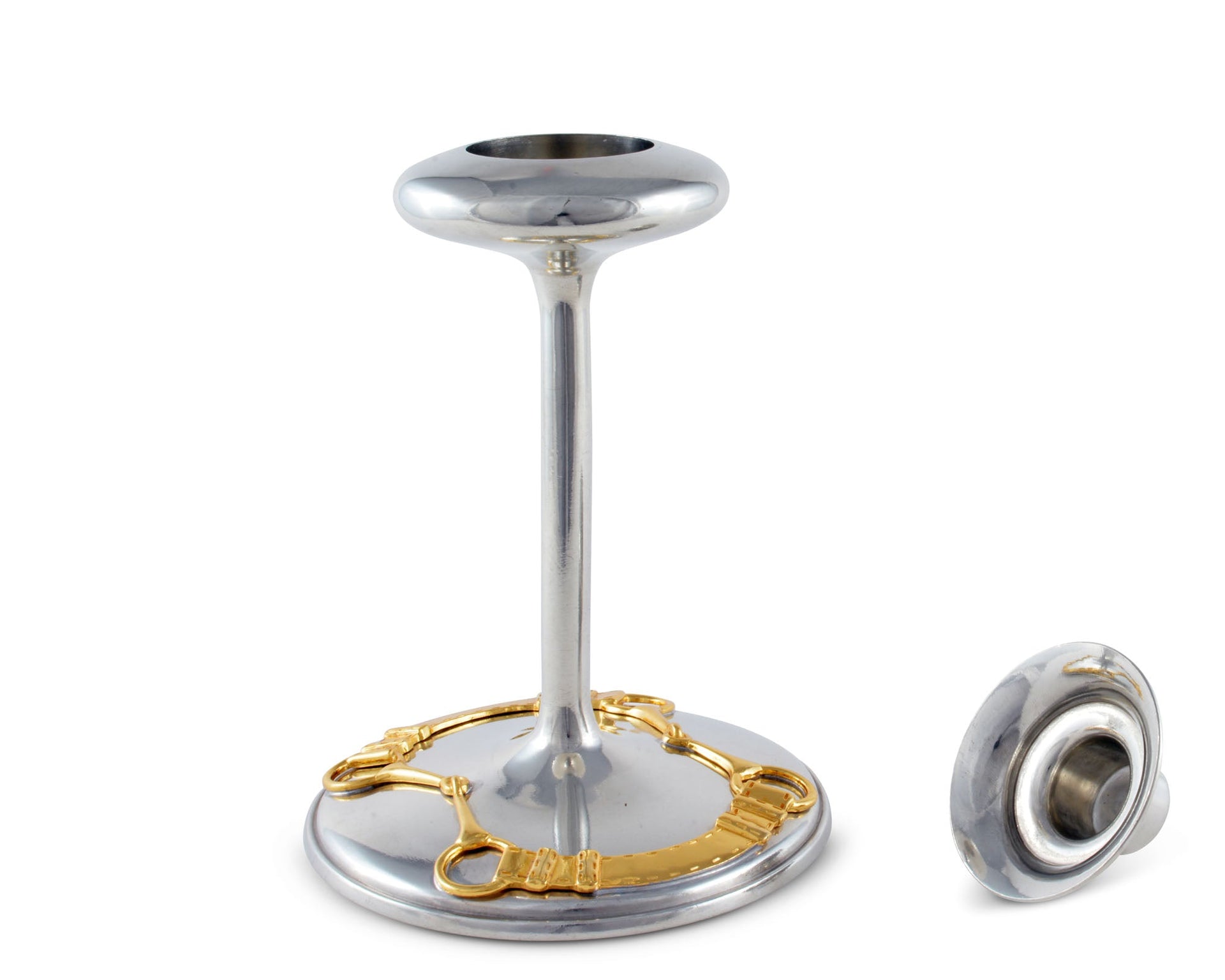 Equestrian Golden Candlestick Taper/Tea Light