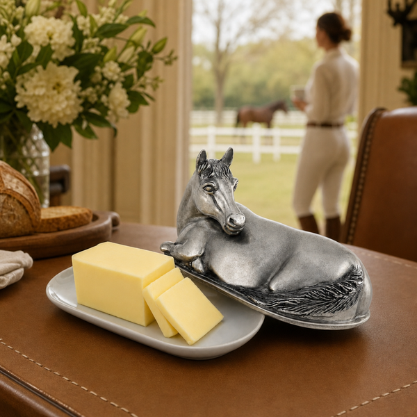 Horse Butter Dish
