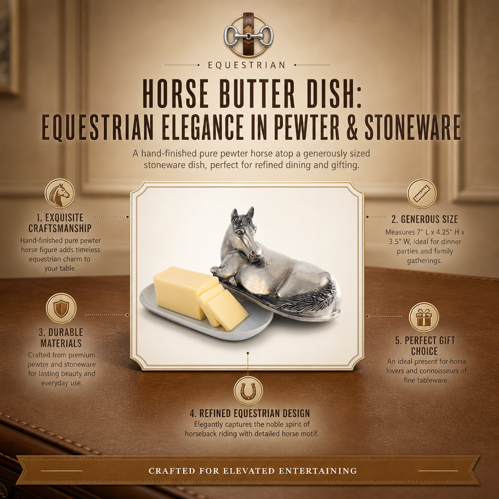 Horse Butter Dish