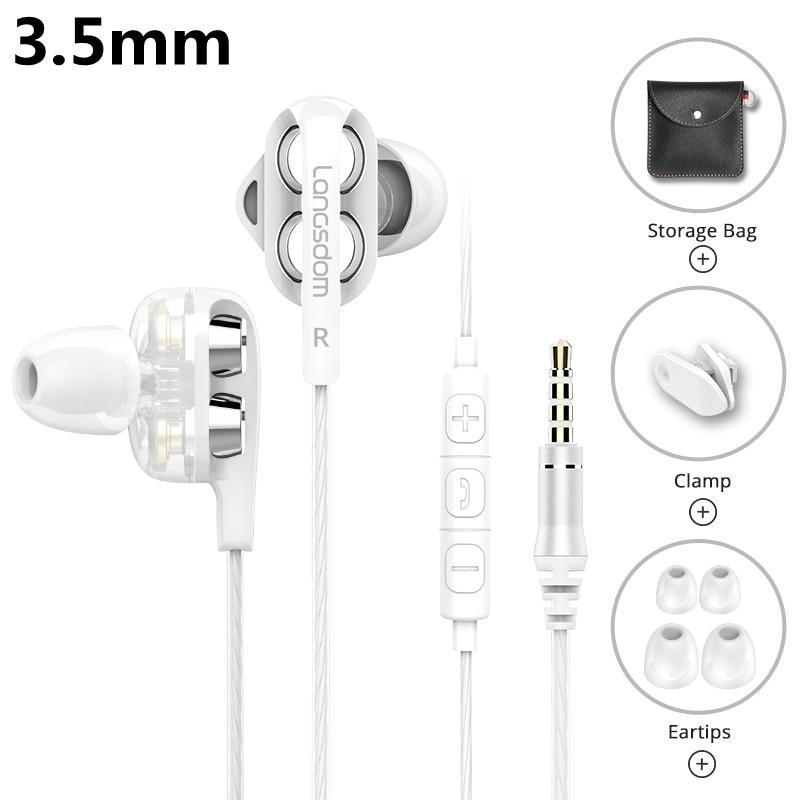 STEVVEX Wired Earphone Headphones with Microphone Dual Driver Phone Earphones Type C Ear phones