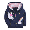 Newborn Baby Girls Clothes Autumn Winter Floral Outerwear Hooded Jacket Coat for 0-3T IN Unicorn