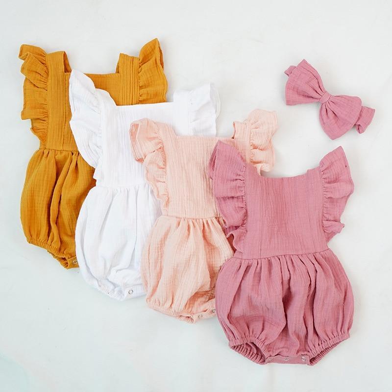 Newborn Bodysuits  Baby Clothes Summer Bodysuit Cotton One-Piece Jumpsuit Soft In elegant Modern Style