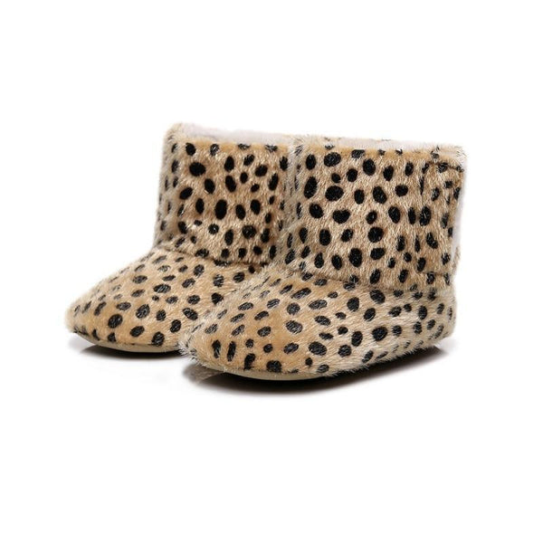 Cute Baby Infants Shoes Dot Knitting Boots Casual Non-slip Soft Soled Walking Shoes