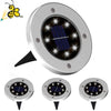 4Pcs Solar Power Disk Light 8LED Ground Lamp Light Spot Lamp for Outdoor Path Way Yard Garden Decking Lawn Waterproof