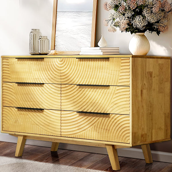 Acacia Harmony Dresser with 6 Drawers