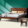Acacia Emery Solid Wood Bed Frame & Nightstand Bedroom Set