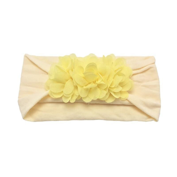 Baby Bows headbands Turban Kids Artificial Floral Elastic Toddler Solid Headband Hair Band Bow For Girls