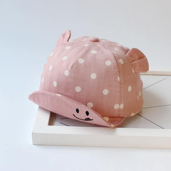 Modern fashion Cute Baby Caps Cute Ear For Baby Girl/Boy Beach Sun Hats Children with Adjustable Snapback Hat For Kids