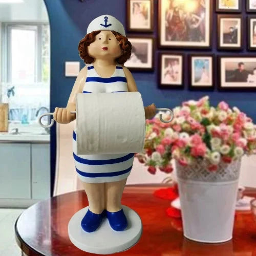 Resin Kitchen Paper Towel Holder Creative Household Paper Roll Holder Vertical Chef Paper Towel Holder Toilet Paper Towel Tube DSers Fulfillment