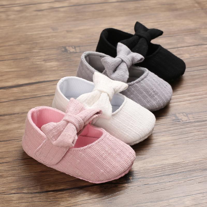 Baby Girls First Walkers Bow Knot Solid Soft Shoe Footwear For Baby Girl Breathable Shoes