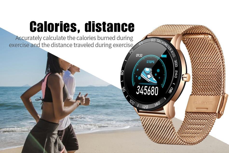 Modern Luxury New Smart Watch For Men and Women LED Color Screen And With Heart Rate Blood Pressure Tracker With  Multi-Function Mode Sport Smartwatch fitness Tracker