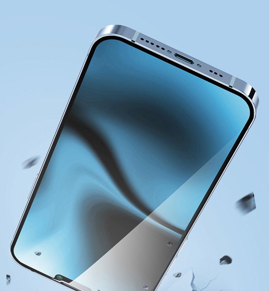 4Pcs Full Cover Screen Protectors for IPhone 13 11 12 Pro Max Mini 13Pro 11Pro 14 PRO XS MAX X XR SE 6S 8 7 Plus Tempered Glass  Ultra Clear Tempered Glass Case Friendly Easy to Install Screen Protector