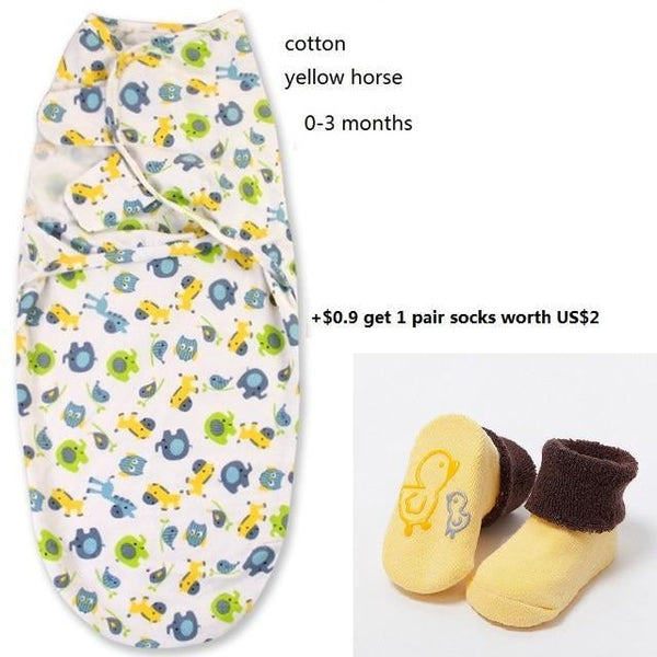 100% Cotton Baby Swaddle Wrap Blanket Newborn Infants Baby Envelop Sleep Bag Sleepsacks For Girls