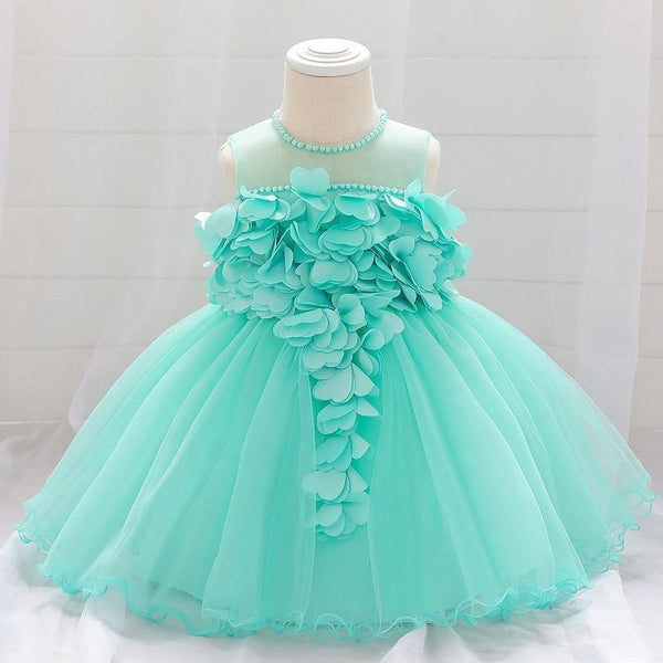 Luxury Modern Designer Toddler Baby Girl Infant Princess Lace Tutu Dress Baby Girl Wedding Dress Kids Party Dress