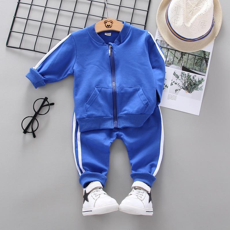 Baby Boys Costume Letter Tracksuit Tops Pants 2PCS Children Boy spring Outfits In Modern Sport Deisgn Made for Kids