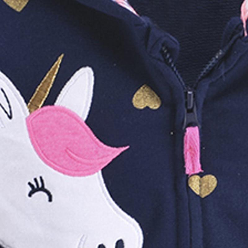 Newborn Baby Girls Clothes Autumn Winter Floral Outerwear Hooded Jacket Coat for 0-3T IN Unicorn
