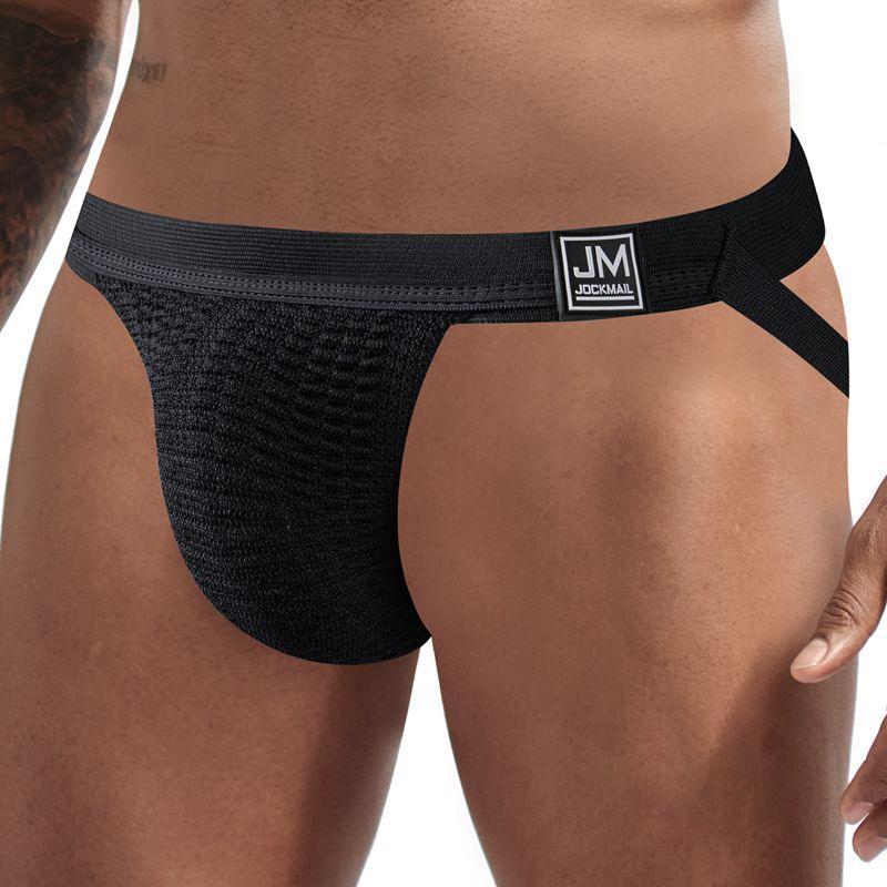 JOCKMAIL Underwear Men Jockstrap Black