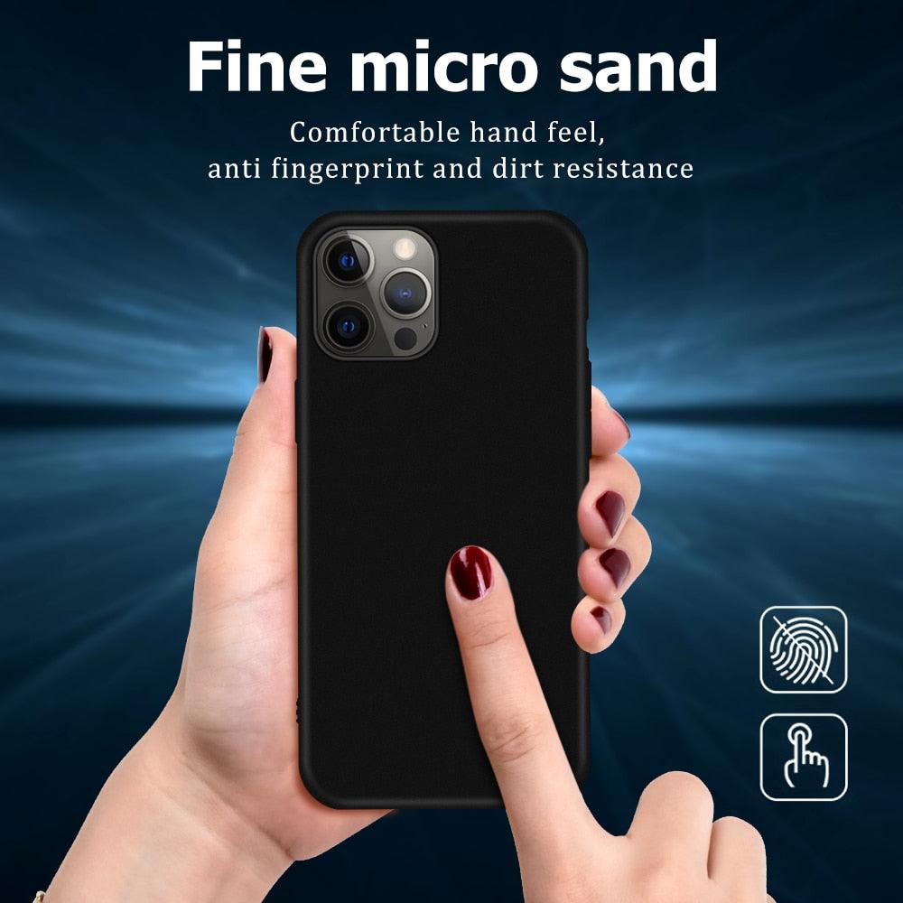 Classic Black Business Men Phone Case for iphone 14 13 Pro Max 13pro Case For iPhone 13pro Max Cover Silicone Case for iPhone 14 plus 12 11 Flexible Protective iPhone Case