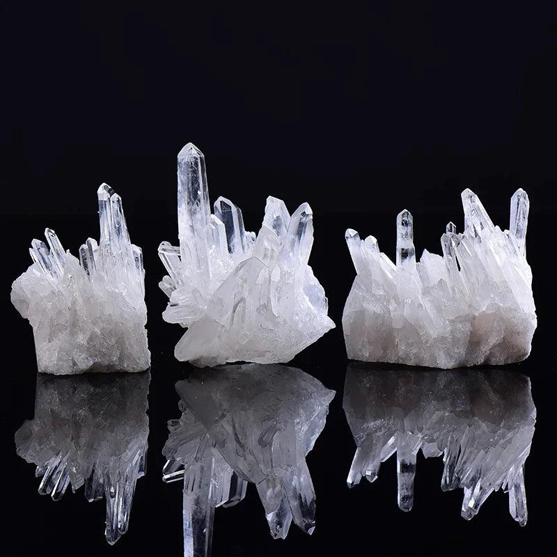 1PC Natural White Crystal Cluster Quartz Crystal