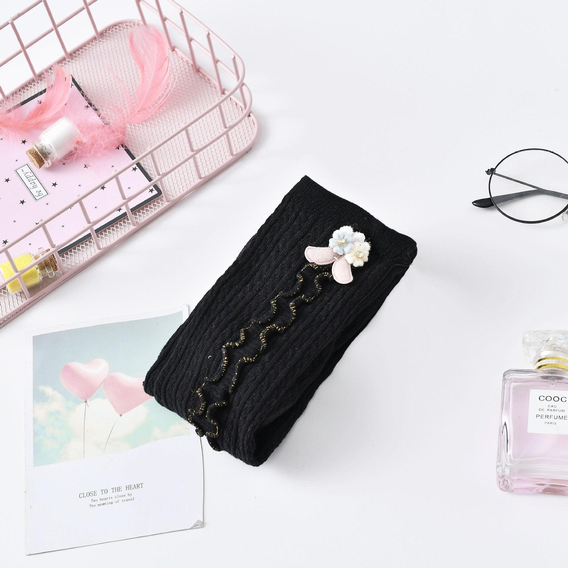 Cute Rabbit Colorful Skinny Trouser Baby Girls Comfortable Knitting Leggings Pants for Kids