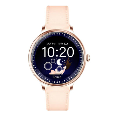 Luxury Modern Stylish Women Smart Watch With Round Screen Smartwatch For Girl Woman and Ladies With Heart Rate Monitor Compatible For Android and IOS Sistems