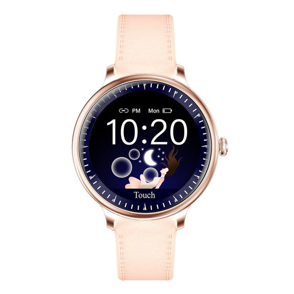 Luxury Modern Stylish Women Smart Watch With Round Screen Smartwatch For Girl Woman and Ladies With Heart Rate Monitor Compatible For Android and IOS Sistems