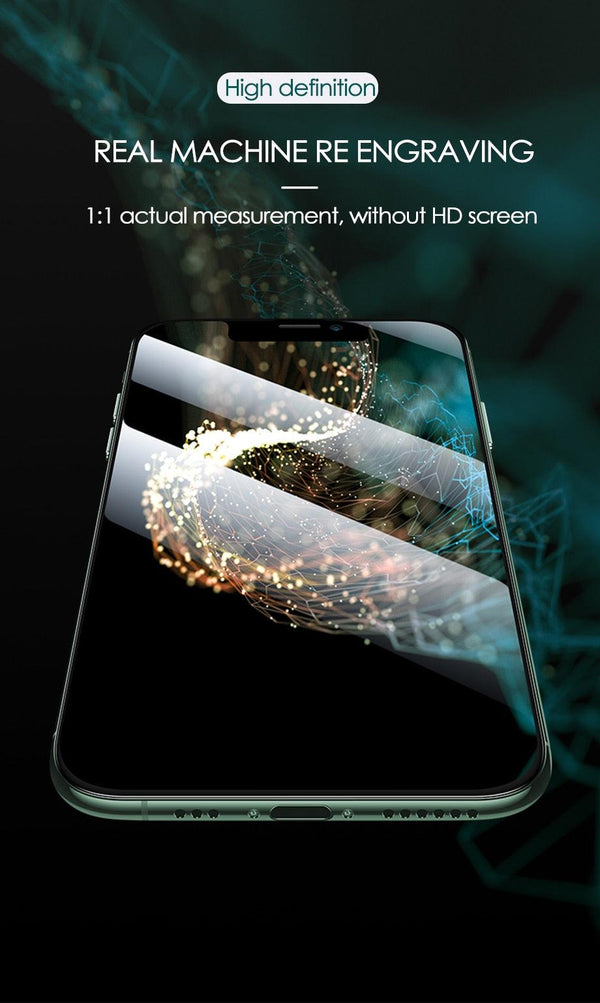 3pcs Full Cover Protective Glass On For Iphone 11 12 13 14 Pro Max Screen Protector For Iphone X Xr Xs Max 7 8 6s Plus Se Glass Full Screen Protector Edge To Edge Full Screen Coverage