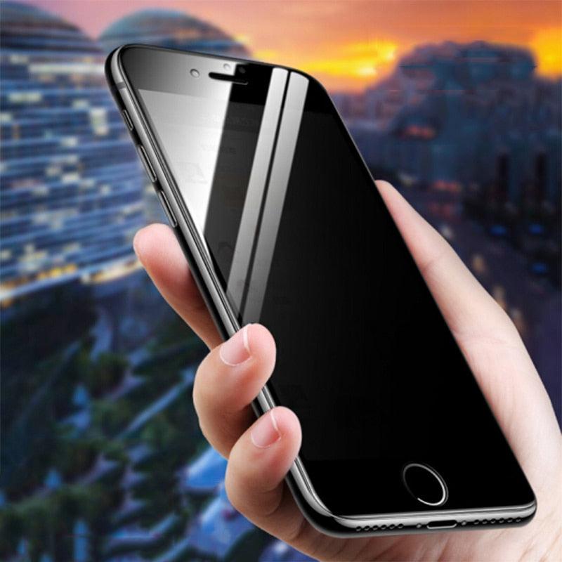 3Pcs Full Cover Black Edge Anti-spy Tempered Glass  Private Screen Protector For iPhone 14 13 12 11 Pro MAX X XS Max XR 7 8 Plus Tempered Glass Full Glue Edge to Edge scratchproof Guard Screen Guard for iPhone