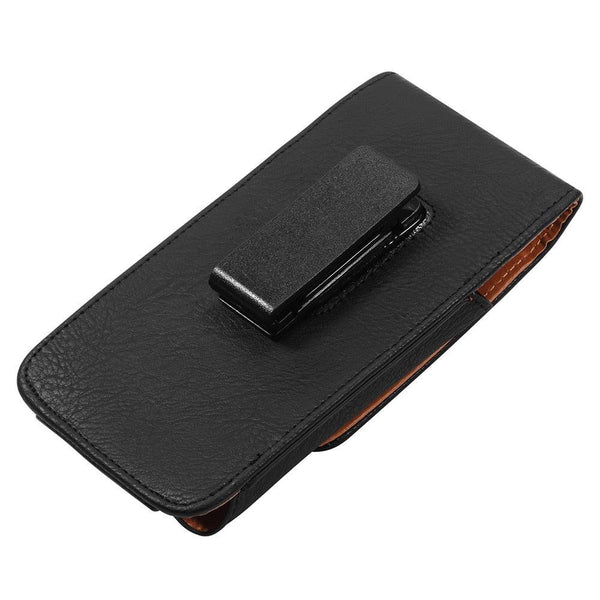 Universal Leather Case for iPhone Mens PU Leather Vertical Case with Belt Clip for iPhone Waist Pack Belt Clip Bag for 3.5-6.3