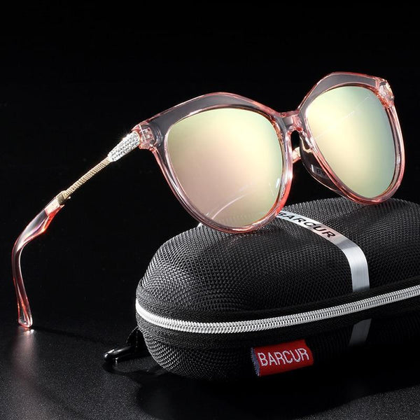 Polarized Cat Eye Sunglasses Women Gradient Round Sun glasses for Women oculos lunette de soleil femme