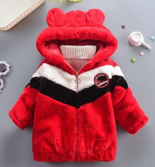 Baby Toddler Clothes Cute Fleece Fur Winter Warm Coat / Jacket for Kids Outerwear
