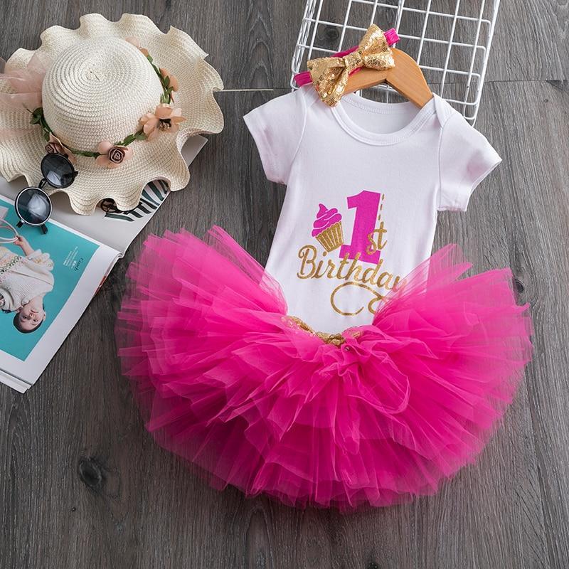 Modern Unicorn Baby Kids 1st year Girls Dress For Birthday Party Outfits Infant Princess Girls Clothes 12 Months Kids