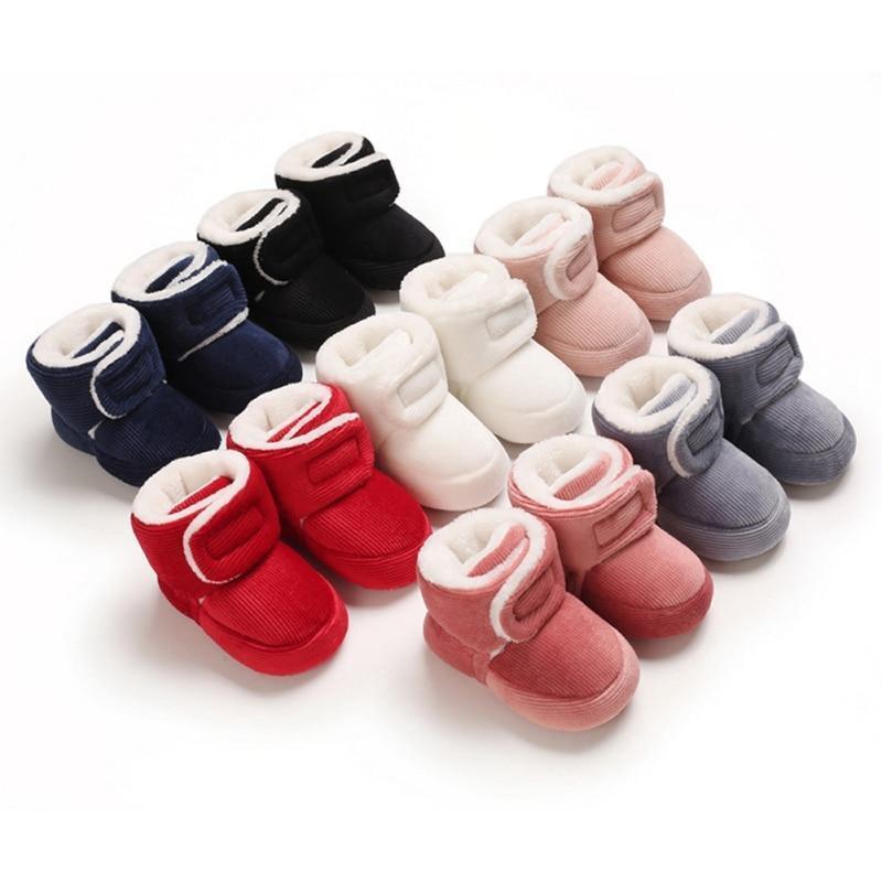 Newborn First Walkers Unisex Cozy Bootie Winter Warm Infant Toddler Crib Soft Autumn Shoes