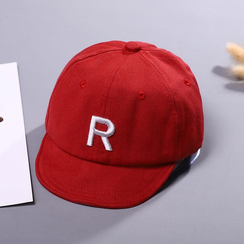 Cotton Baby Adjustable Letter Baseball Caps For Boys & Girl Hats Children Snapback Hip-Hop Sun Hat In Modern Style