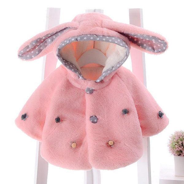Baby Toddler Clothes Cute Fleece Fur Winter Warm Coat / Jacket for Kids Outerwear