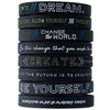 Silicone Wristband Rubber Motivation Bracelet Perfect Gift For Men Unique Jewelry Cool Style