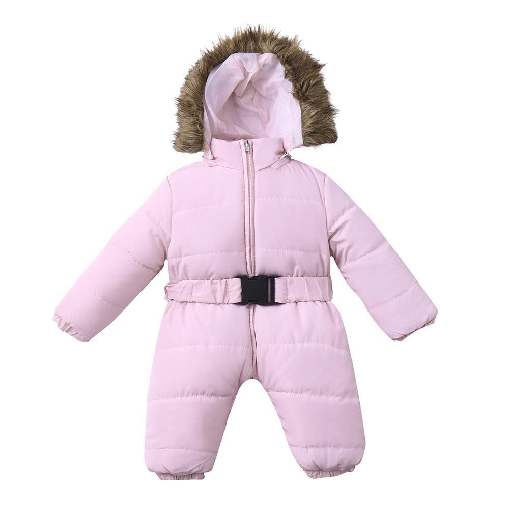 Winter Clothes For Infant Baby Hooded Warm Thick Snowsuit Jumpsuit Romper for Boys and Girls  Style