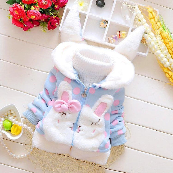 Luxury Modern Girls Winter Jackets Newborn Coat Hooded Baby Jacket For Girls