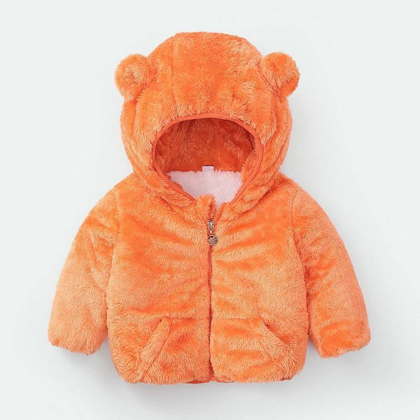 Shiny Toddler Baby Warm Hooded Coat Winter Outerwear Infant Clothes Cute Jacket Baby Clothes For Girls