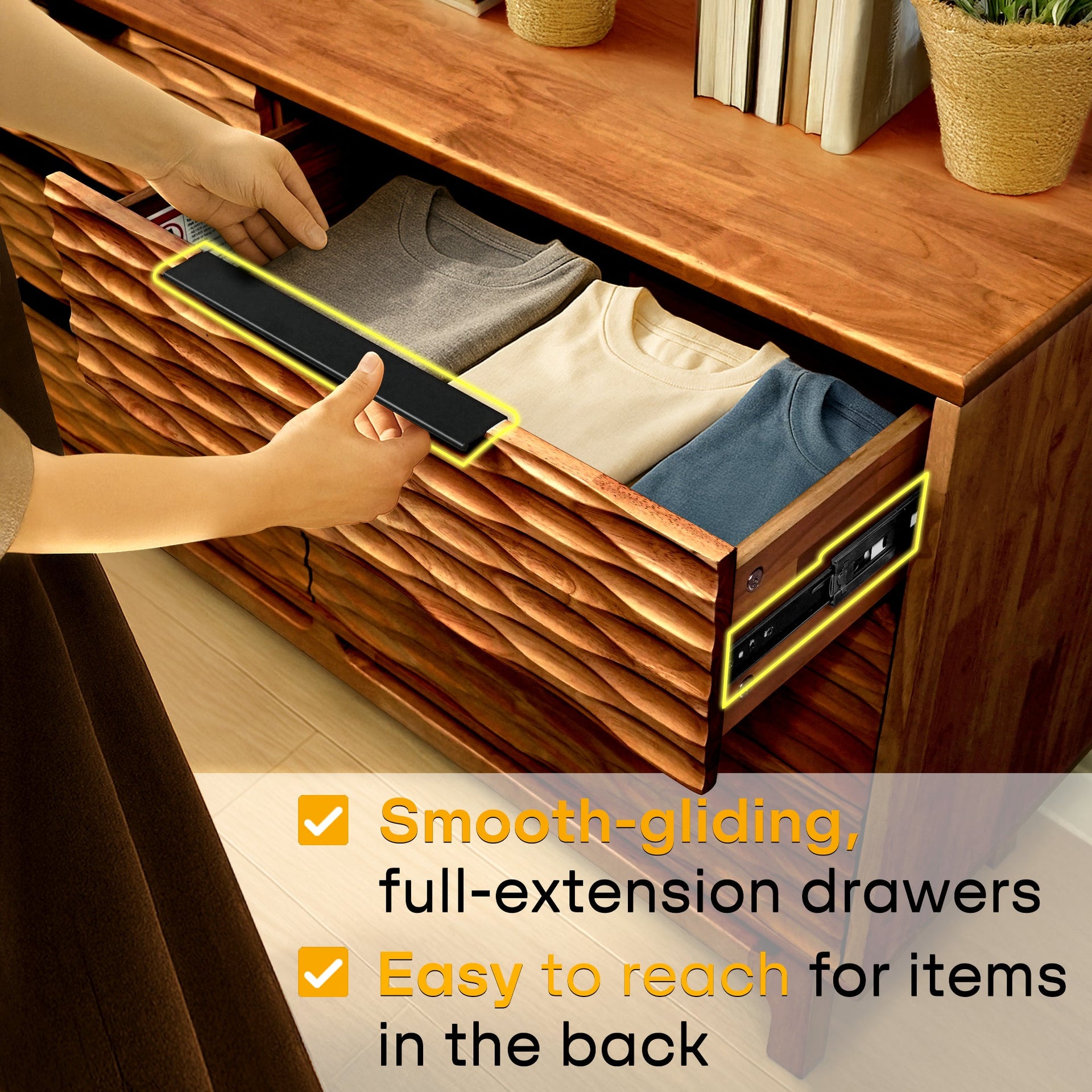 Acacia Elara Dresser with 6 Drawers