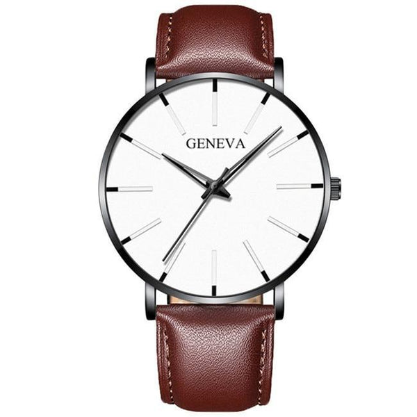 Minimalist Men's Fashion Ultra Thin Watch Simple Men Business Stainless Steel Mesh Belt Quartz Watch Relogio Masculino