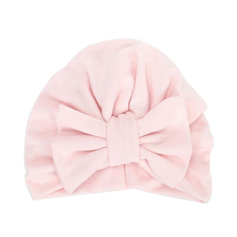 Modern Trend Stylish Baby Hat for Girls Big Bow Turban Baby Cap Accessories In Great Design