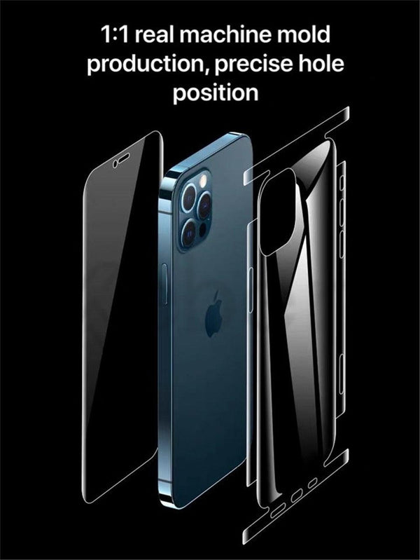 360 Front+Back Full Body Film On the Screen Protector For iPhone 14 13 Pro Max 12 Temper Film Premium HD Clarity Anti-Fingerprint/Scratch Screen Protector 11 Mini Ultra Thin Matte Clear Cover